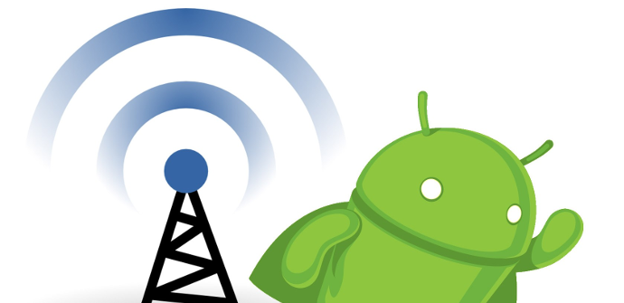 Android con una antena Wi-Fi