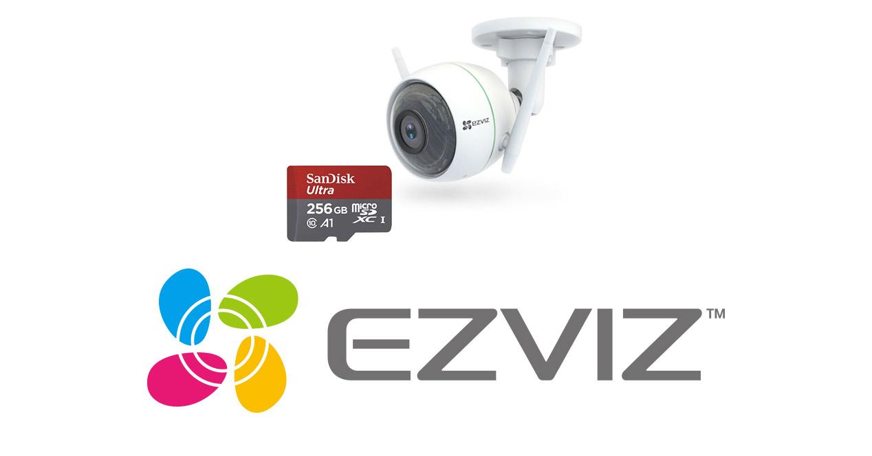 CÁMARA WIFI INTERIOR C6N 1080P EZVIZ + Memoria Micro SD de 32GB