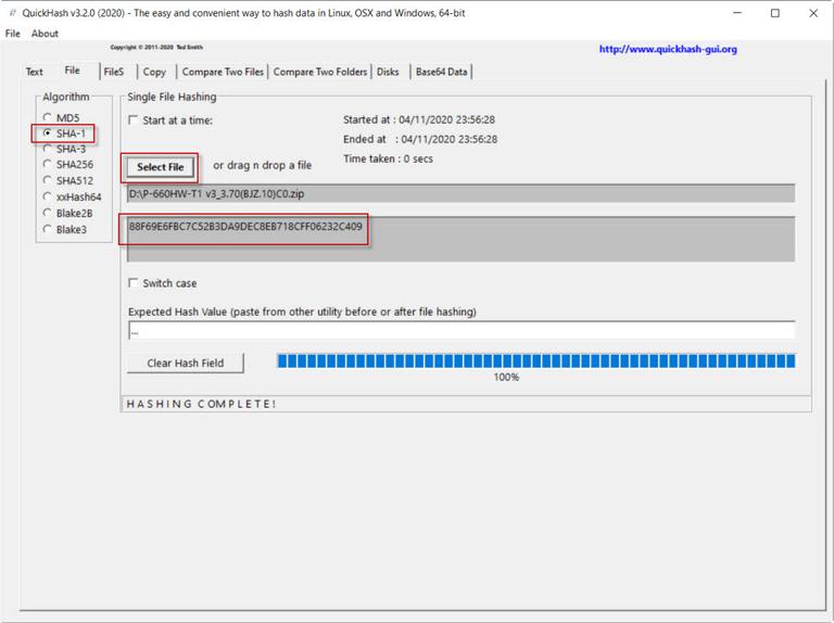 download the new for windows QuickHash 3.3.2
