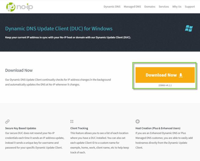 no ip duc dynamic update client 2.2 1