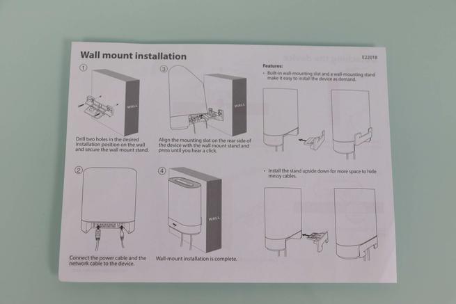 Guía de instalación del sistema WiFi Mesh ASUS ExpertWiFi EBM68 en la pared