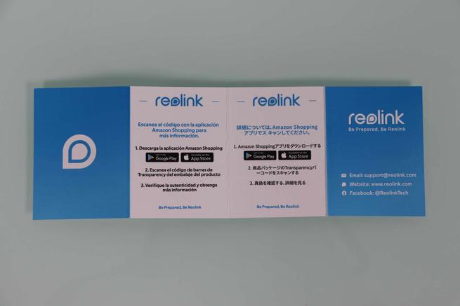 Aplicación Reolink para smartphones y contacto del servicio técnico